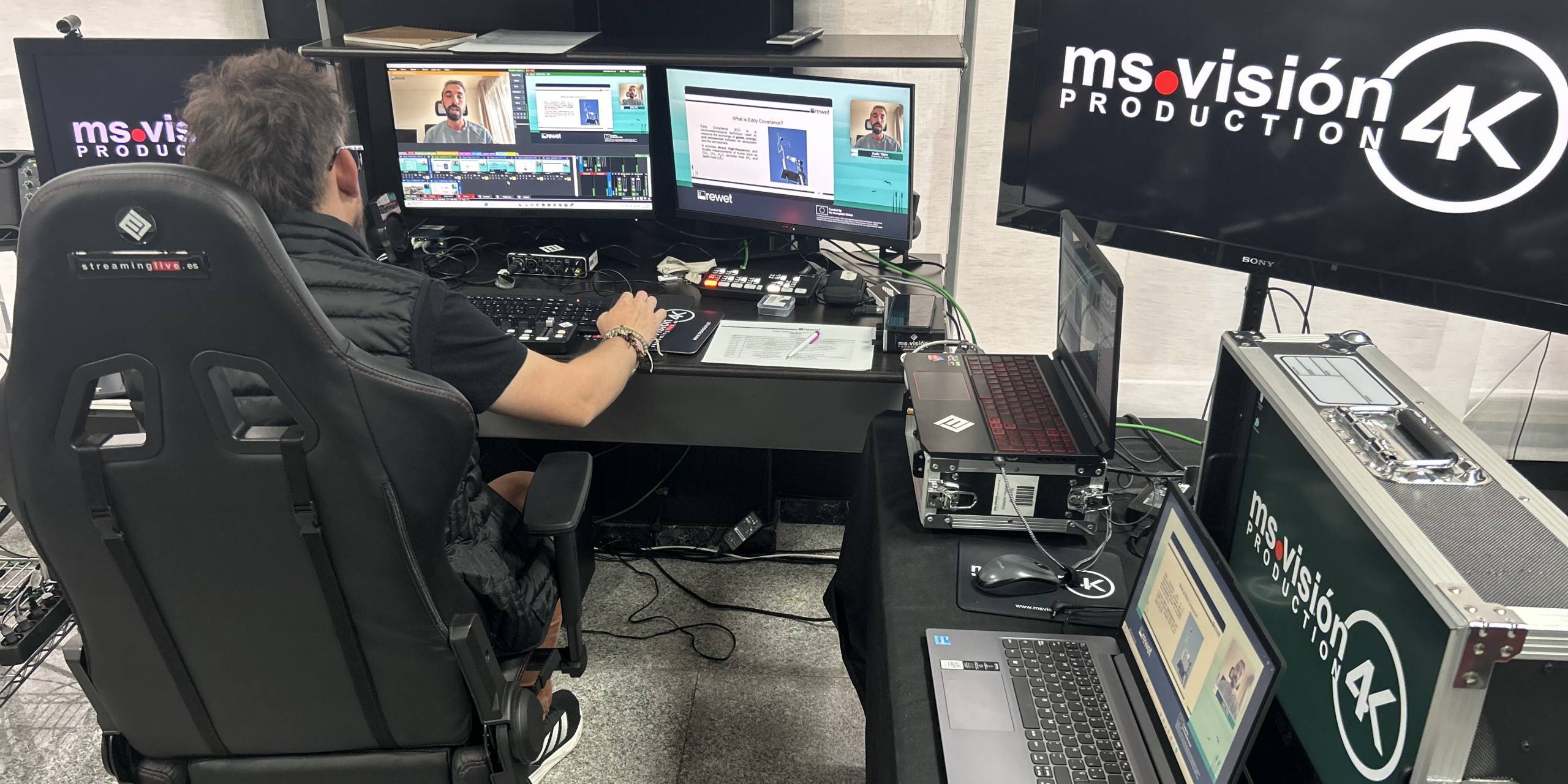 producción profesional de webinars