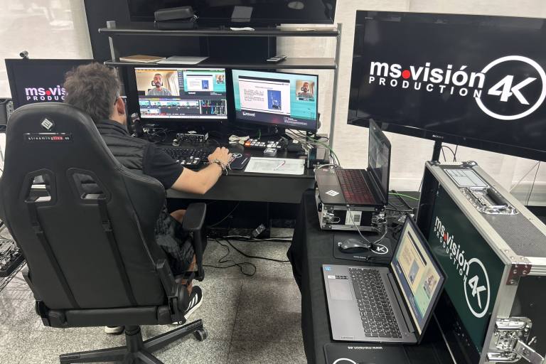 producción profesional de webinars